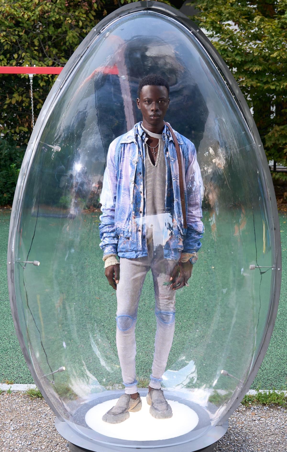 Un look Diesel spring-summer 2026 (courtesy Diesel)