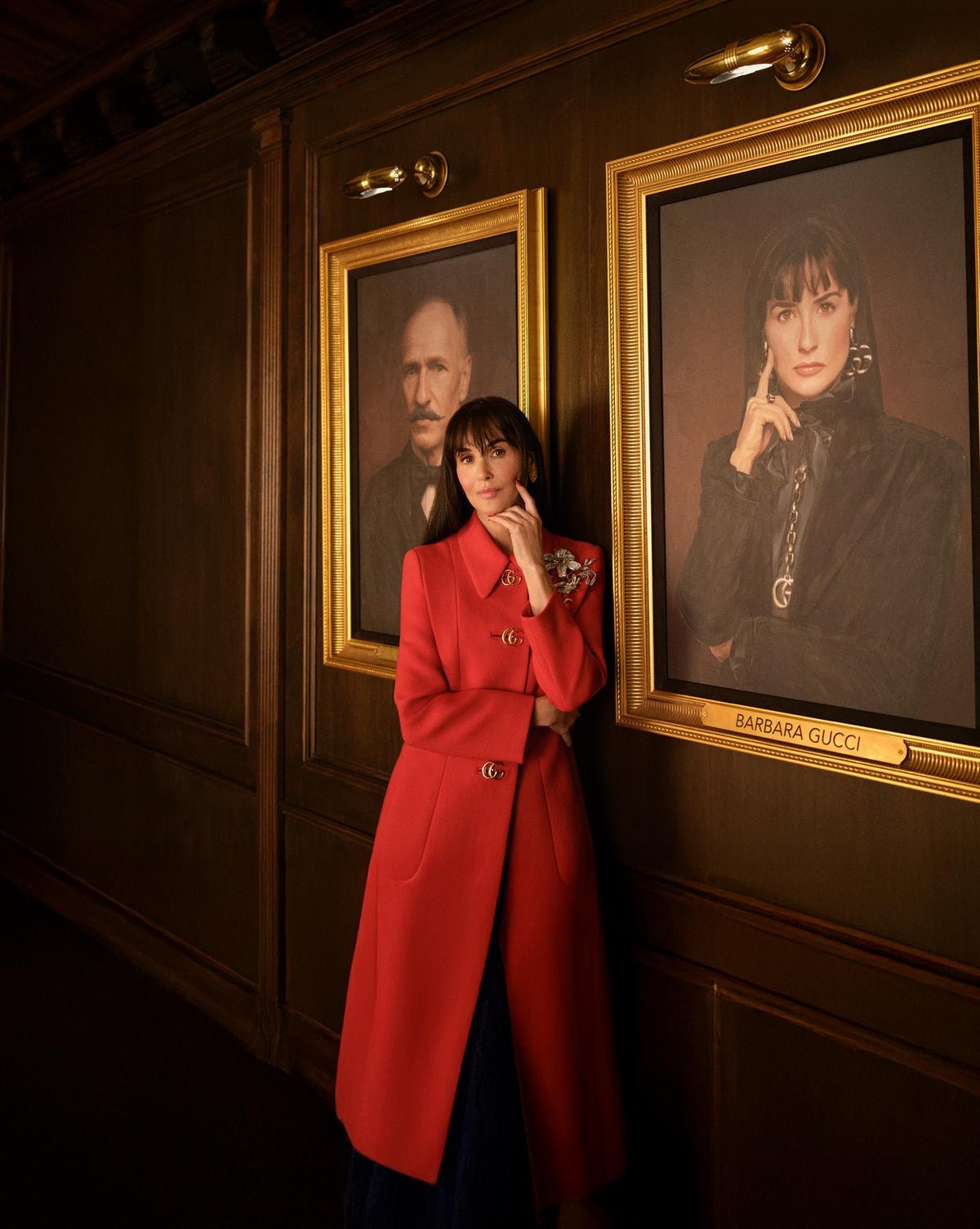 Demi Moore in The tiger per la spring-summer 2026 di Gucci (courtesy Gucci)