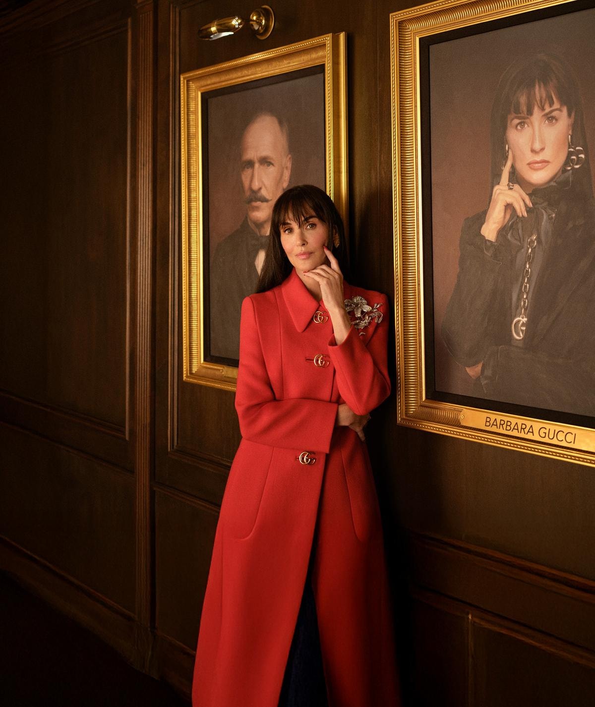 Demi Moore in The tiger per la spring-summer 2026 di Gucci (courtesy Gucci)