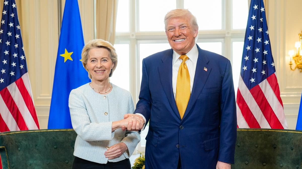 Ursula von der Leyen e Donald Trump
