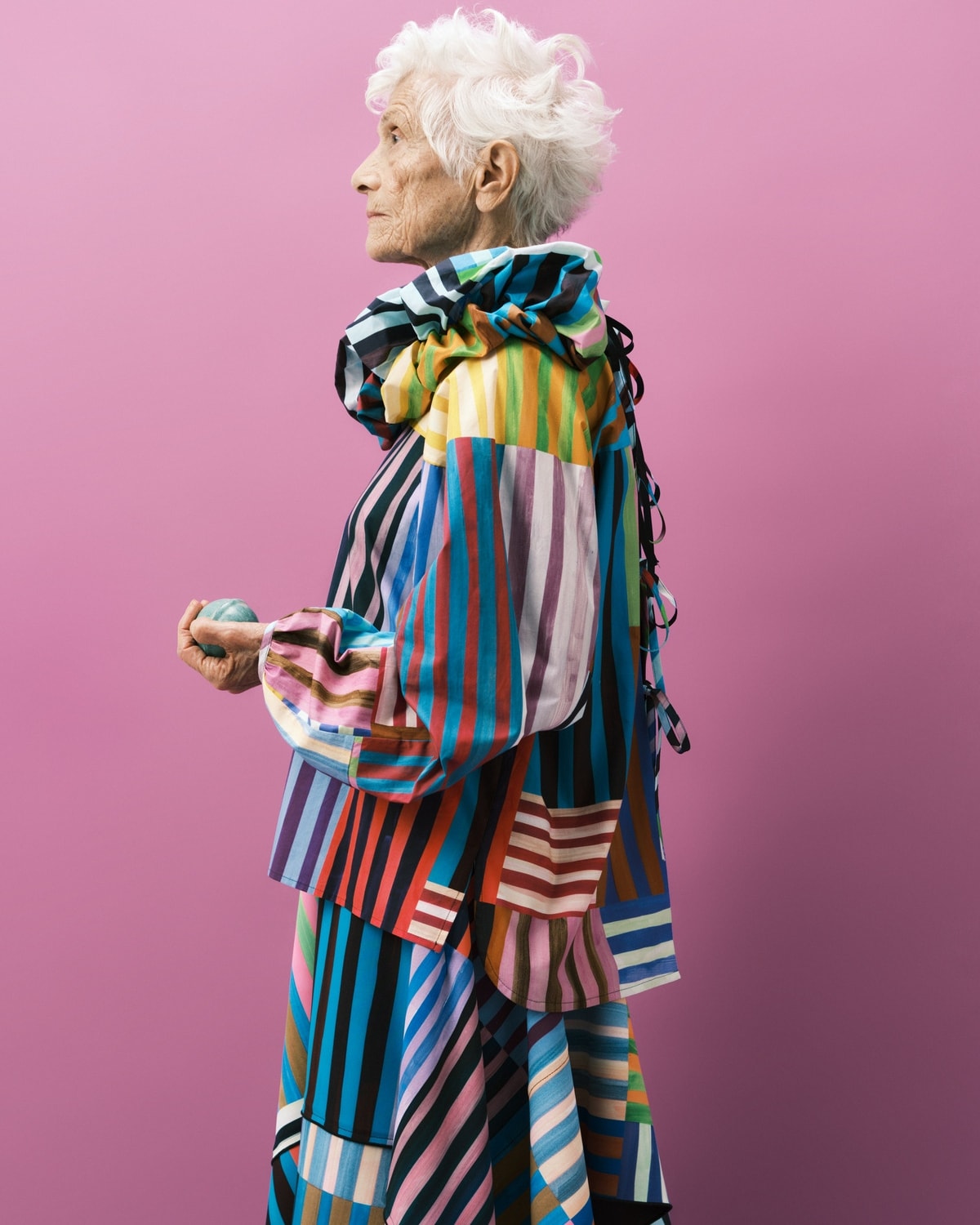 Un look Arthur Arbesser fall-winter 2026 (ph Henrik Blomqvist, courtesy Arthur Arbesser)