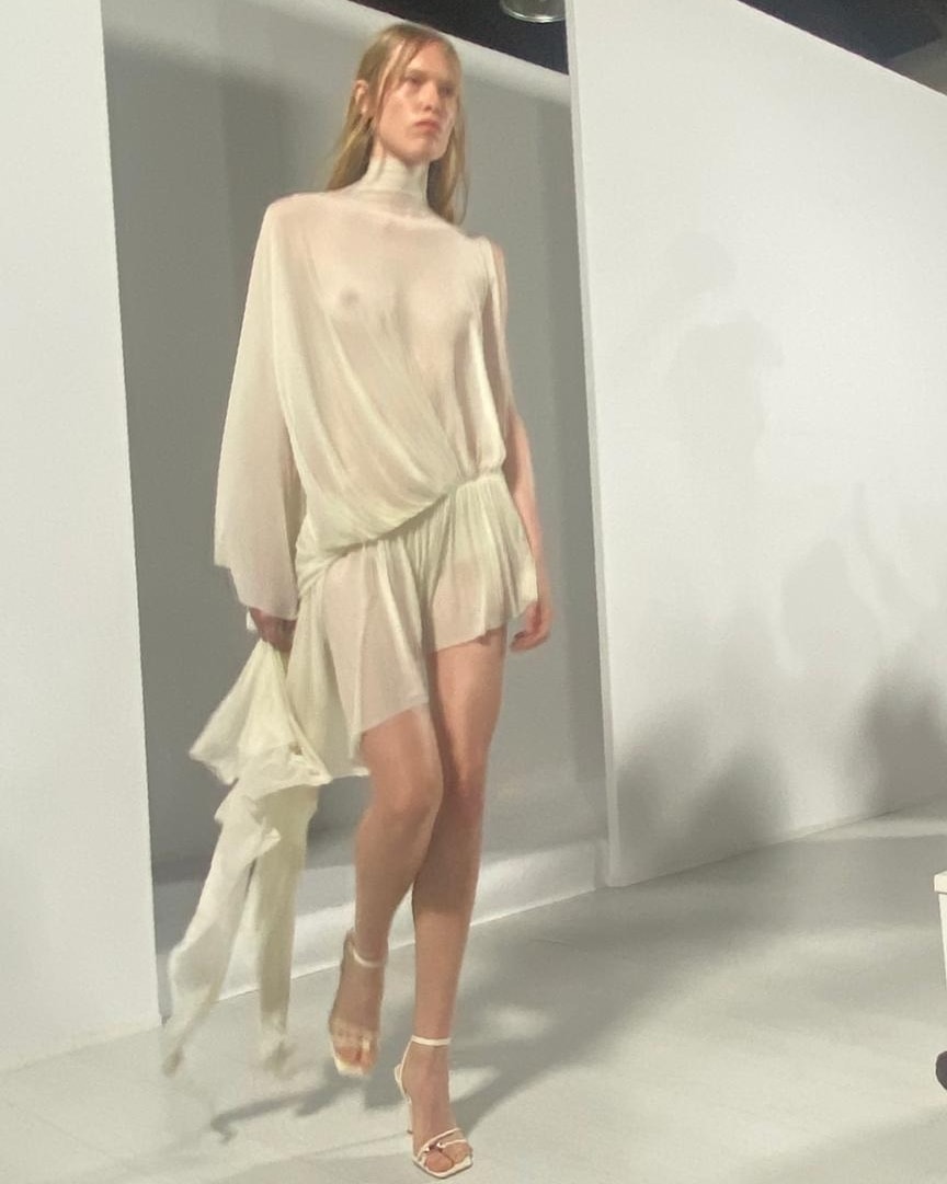 Un look Francesco Murano spring-summer 2026 (foto Flavia Iride)