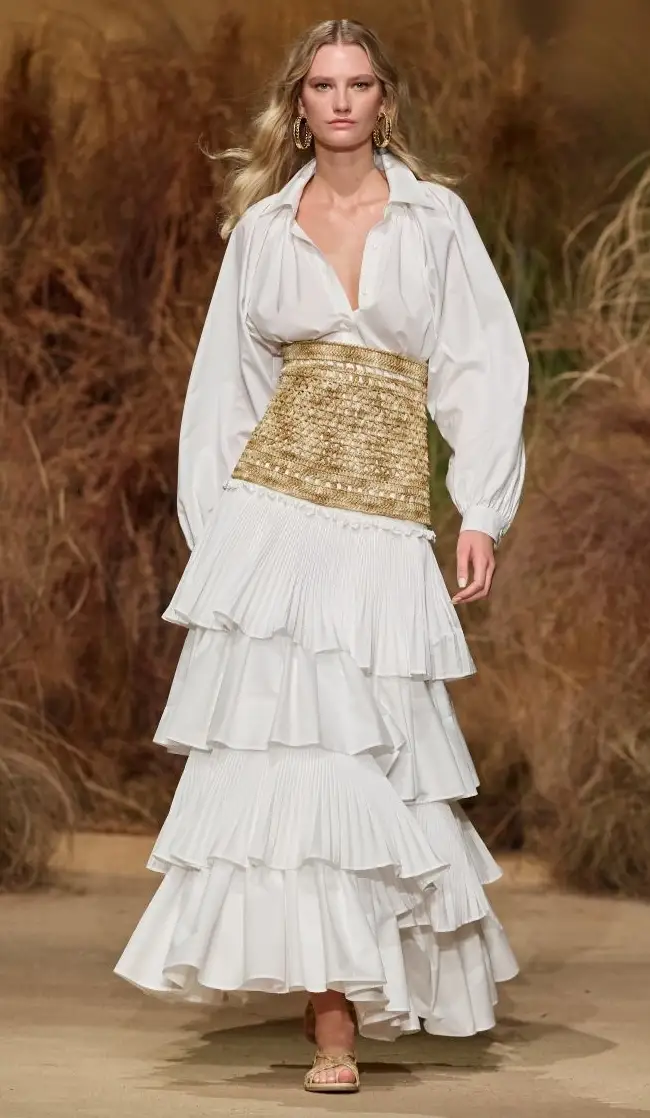 Un look Luisa Spagnoli spring-summer 2026 (courtesy Luisa Spagnoli)