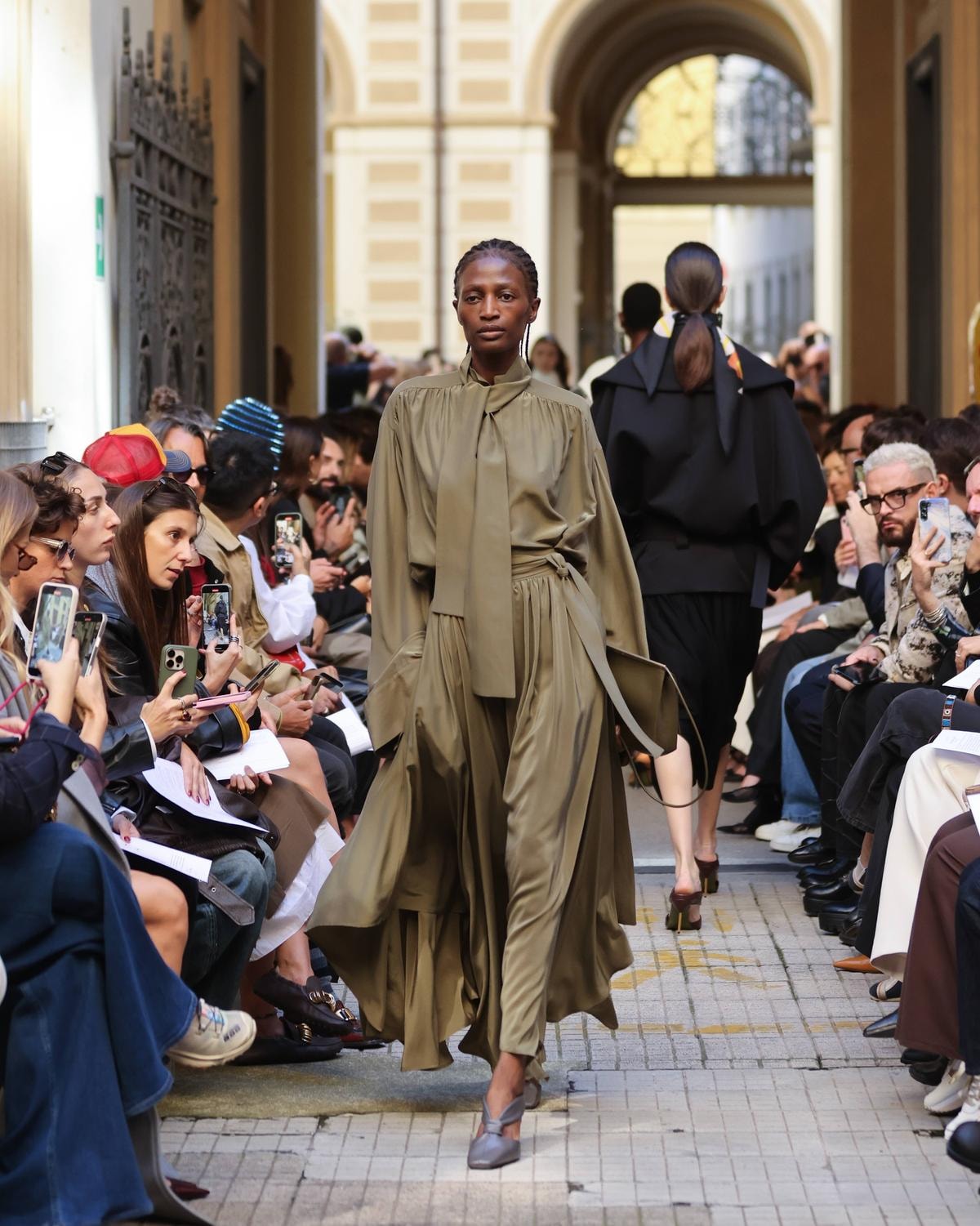 Un look Calcaterra spring-summer 2026 (courtesy Calcaterra)