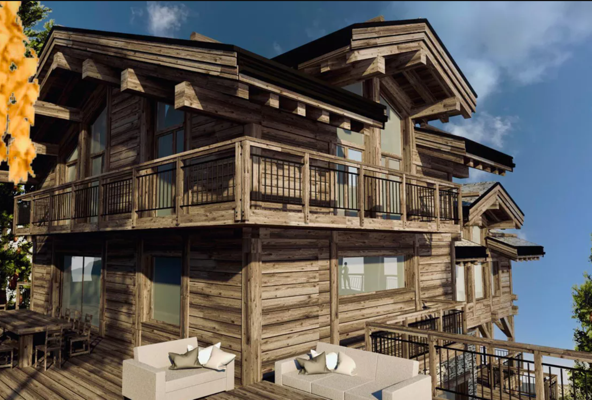 In fase di costruzione, e quindi personalizzabile, questo chalet di 590 mq in vendita da Knight Frank SNC a Courchevel per 6 milioni 100mila euro.