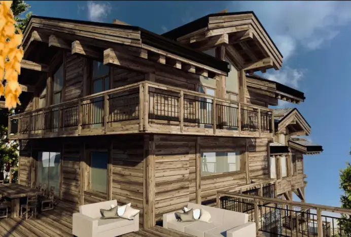 In fase di costruzione, e quindi personalizzabile, questo chalet di 590 mq in vendita da Knight Frank SNC a Courchevel per 6 milioni 100mila euro.