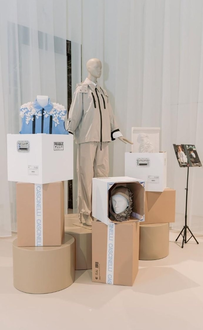 La presentazione di Cascinelli alla Milano fashion week (courtesy Cascinelli)