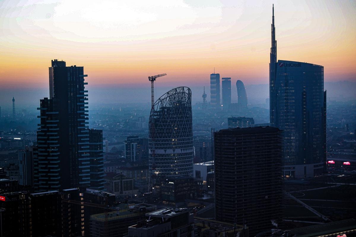 Veduta aerea di Milano