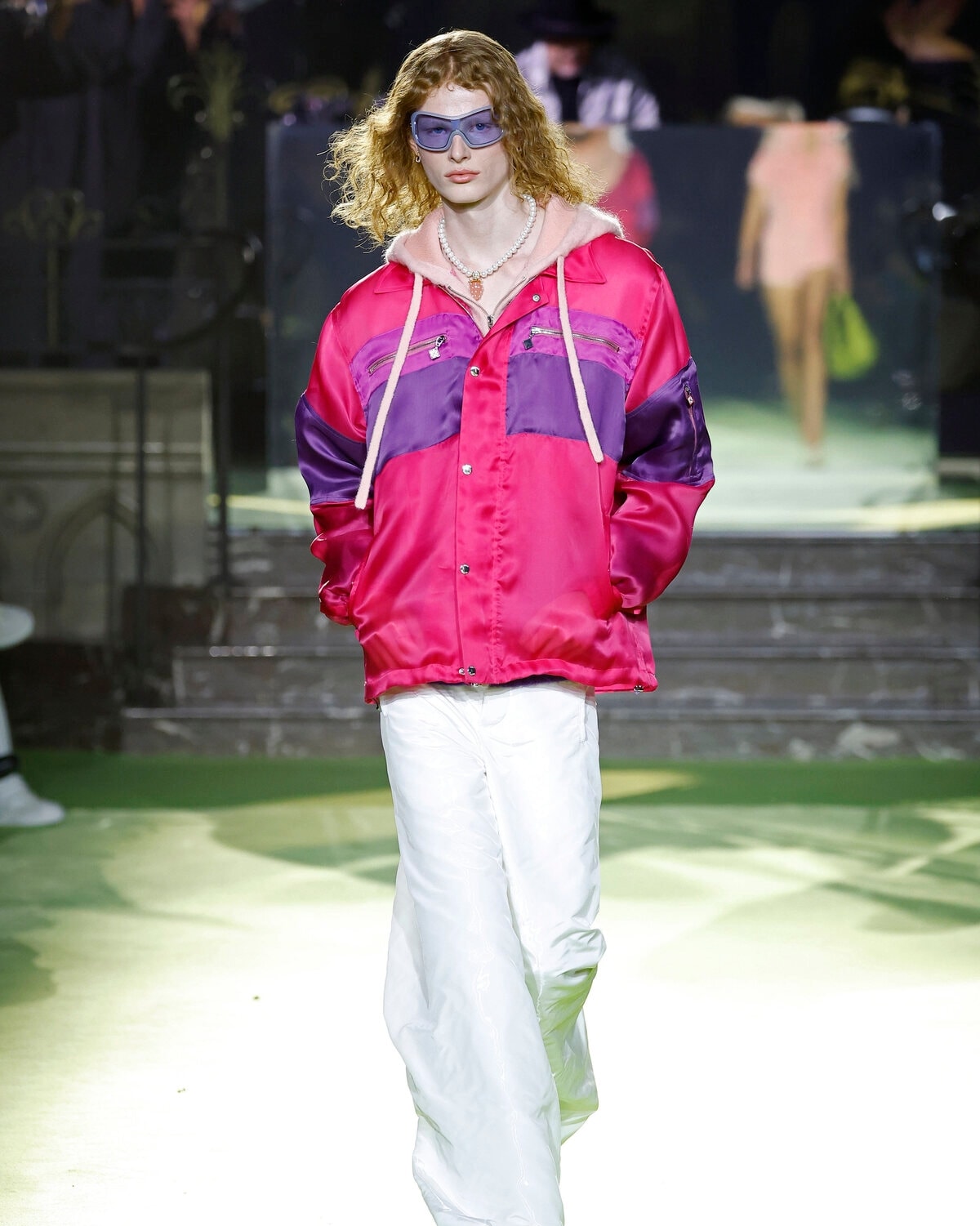 Un look Casablanca spring-summer 2026 (foto Francesc Ten/MFF)
