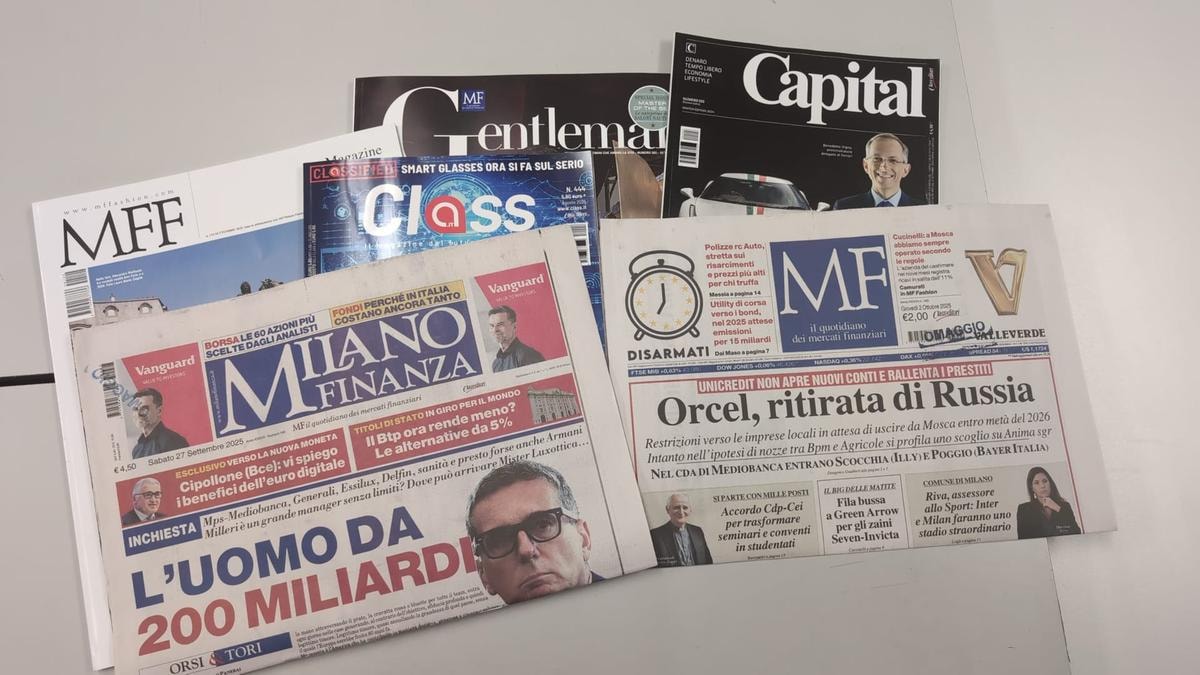 MF-Milano Finanza cresce tra i lettori e supera quota 33 mila abbonati (+14%). E sale del 4,7% l'ebitda di Class Editori