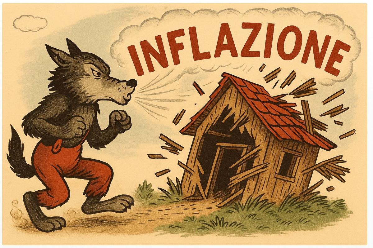 Lupo cattivo creato con AI