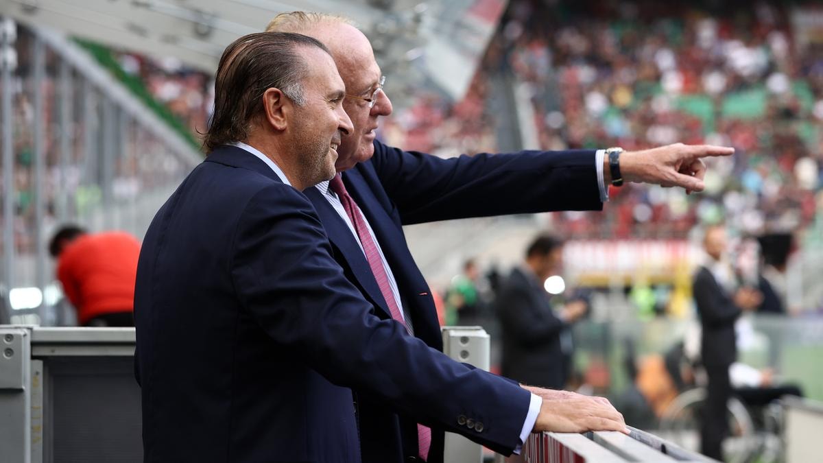 Paolo Scaroni e Gerry Cardinale. Credit AC Milan/Getty Images