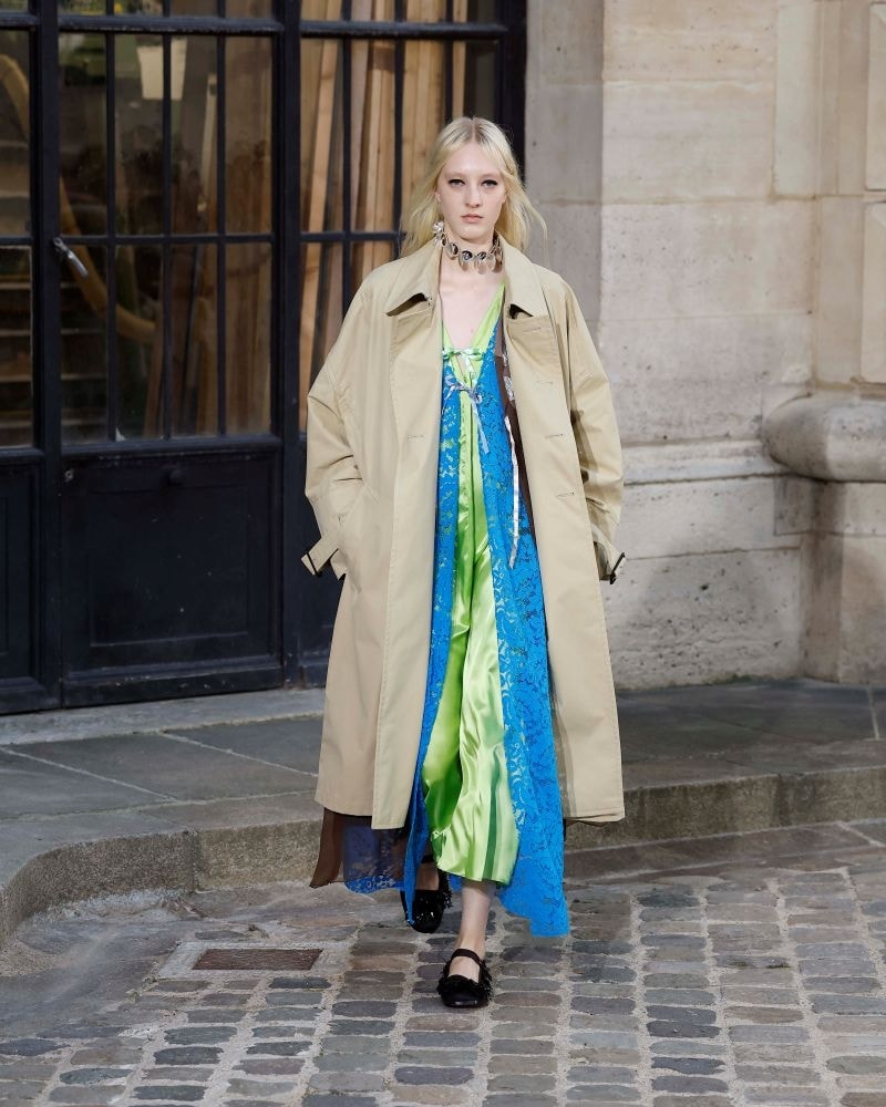 Un look Meryll Rogge spring-summer 2026 (ph Francesc Ten/MFF)