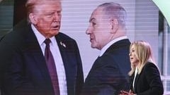 Giorgia Meloni, Donald Trump e Benjamin Netanyahu