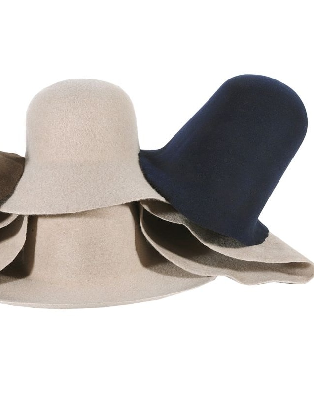 Alcuni cappelli Gruppo Florence realizzati in Felthos (courtesy Gruppo Florence)