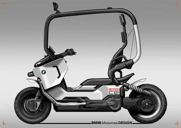 Bmw Vision CE: design, sicurezza e tecnologia per lo scooter di domani