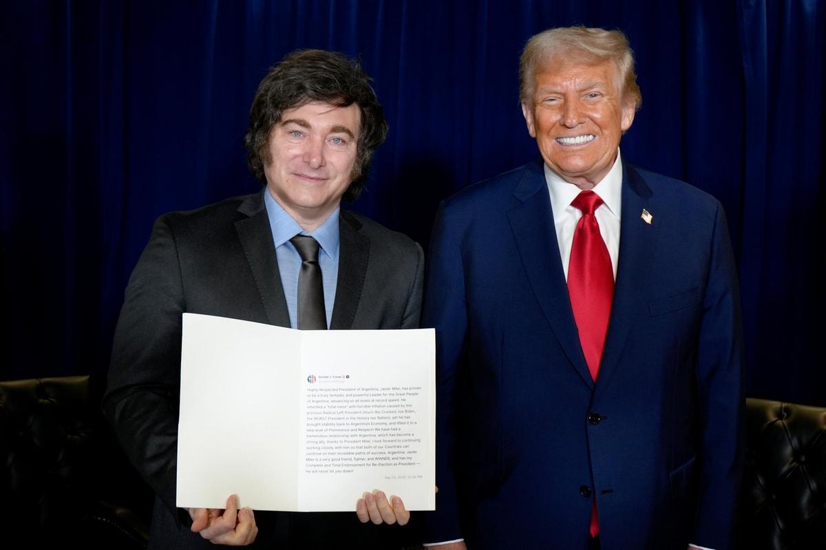Javier Milei e Donald Trump