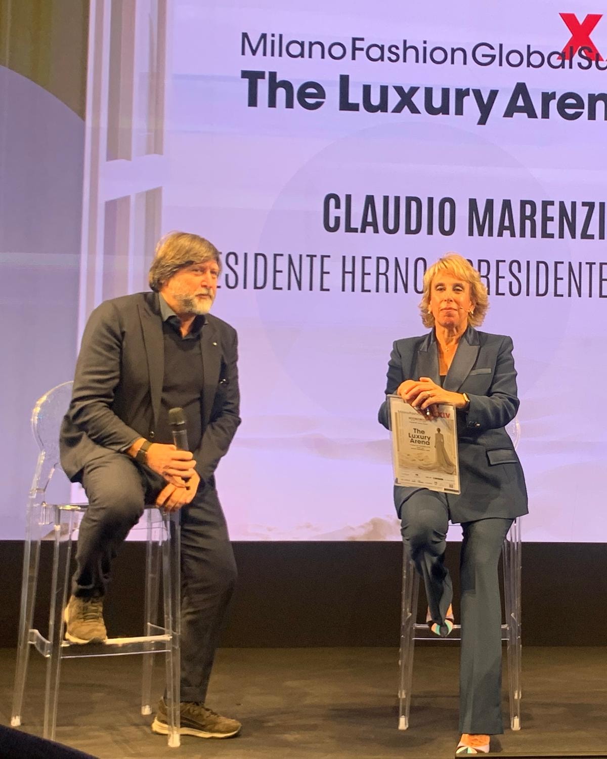 Claudio Marenzi e Giulia Pessani al MFGS 2025 (ph. Alice Merli)