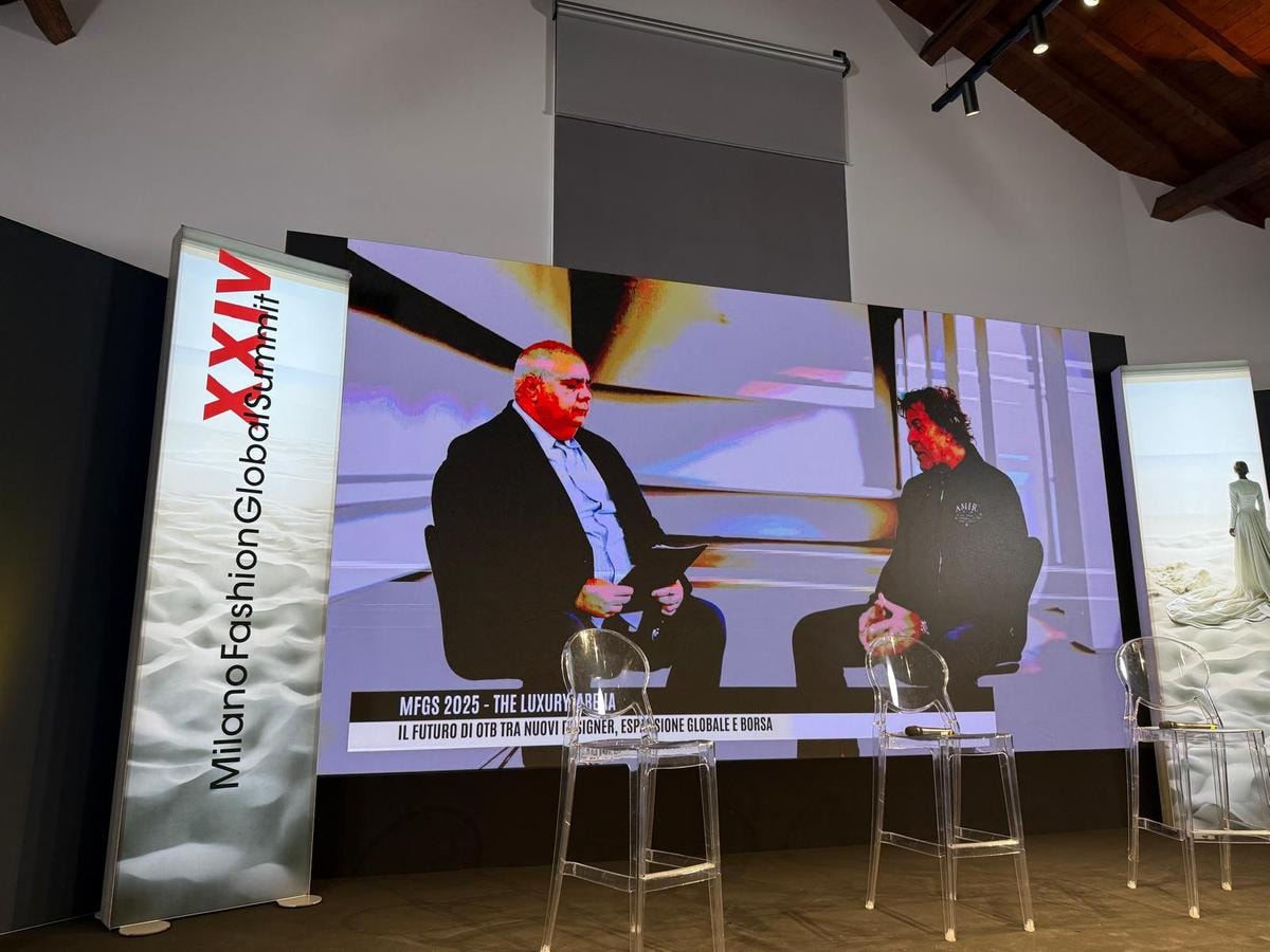 Da sinistra Stefano Roncato e Renzo Rosso al MFGS 2025 (ph Tommaso Palazzi)