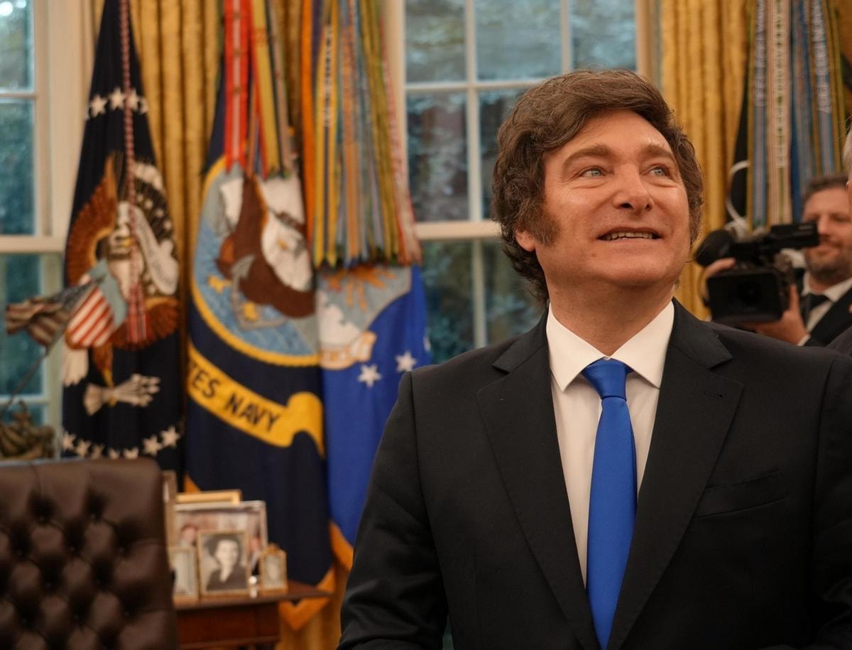 Il presidente dell'Argentina Jevier Milei
