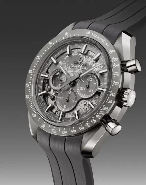 Omega lancia 7 nuovi Speedmaster Dark Side of the Moon. Design lunare e tecnologia di precisione