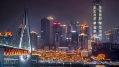 La città cinese di ChongChin