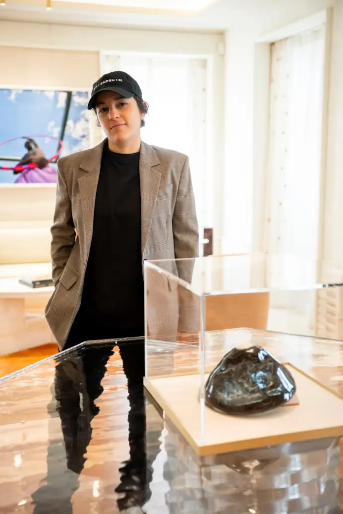 Ruth Beraha con la sua opera L'Altra