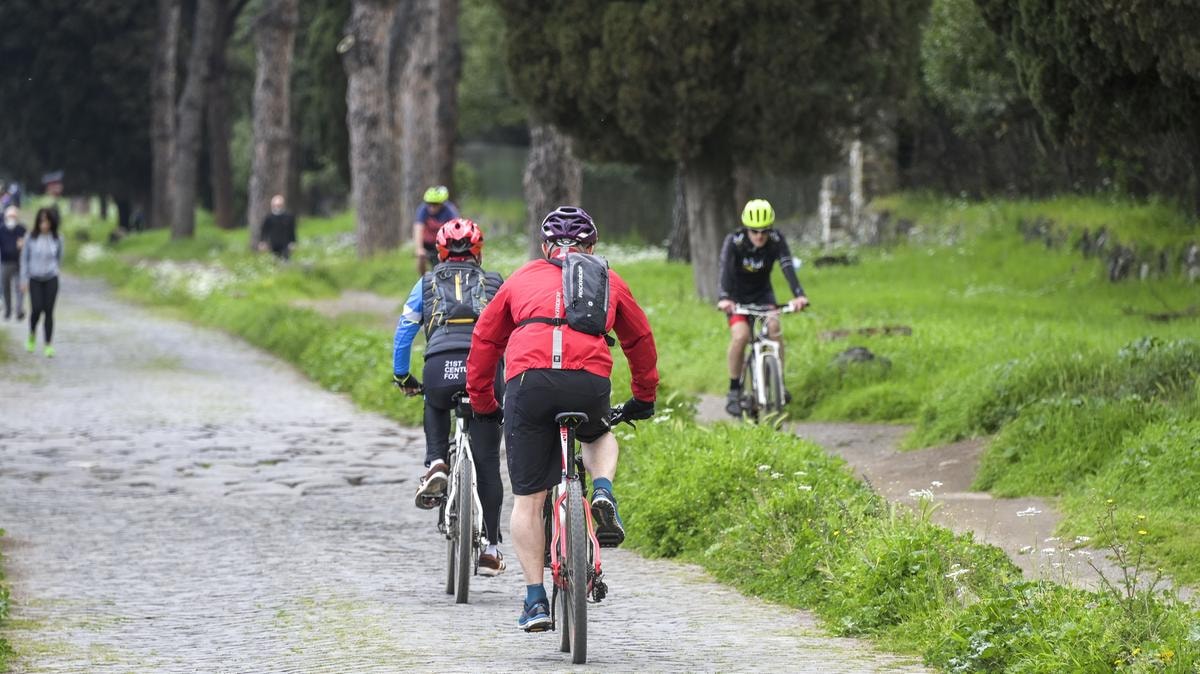 Cicloamatori a Roma