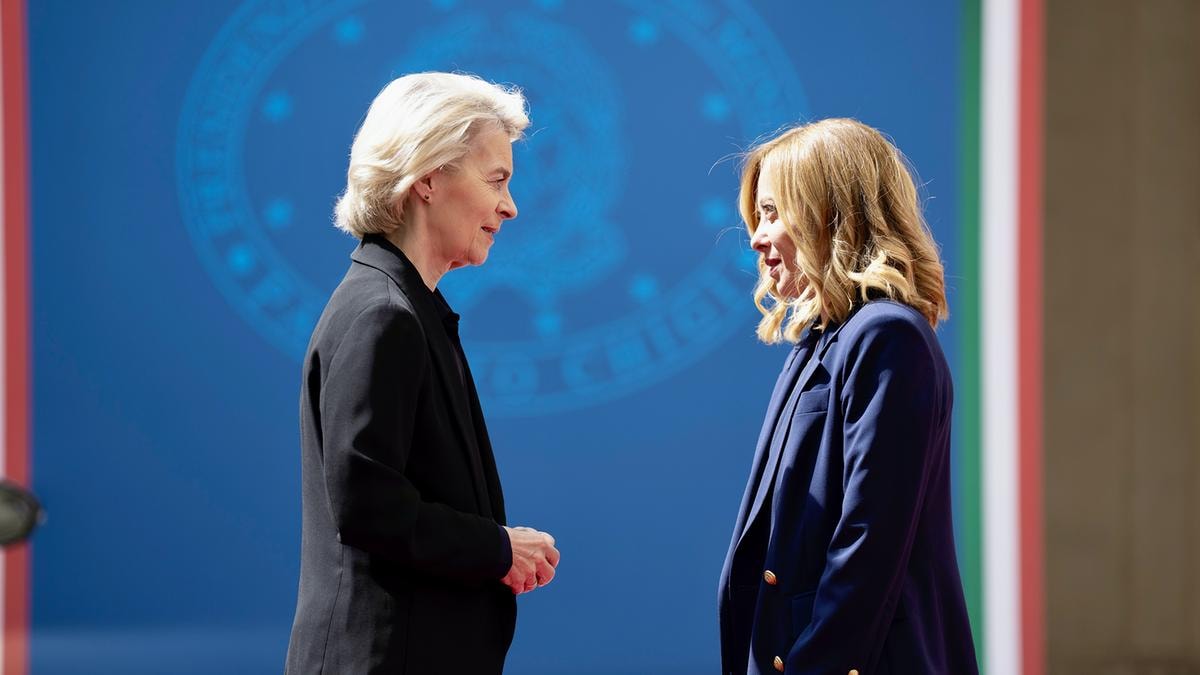 Ursula von der Leyen e Giorgia Meloni