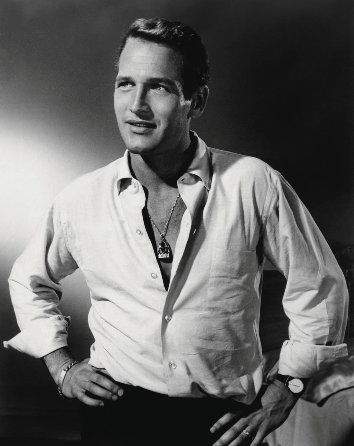 Paul Newman sul set del film La dolce ala della giovinezza