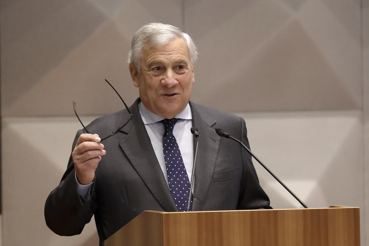 Il ministro Antonio Tajani