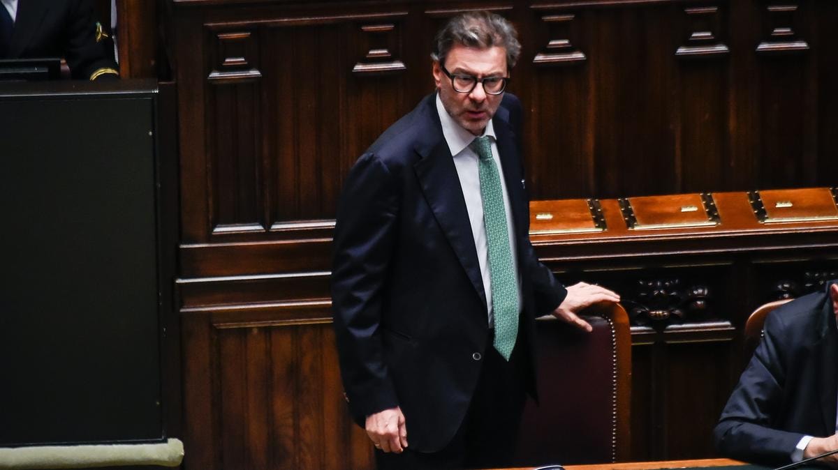 Il ministro dell'Economia Giancarlo Giorgetti