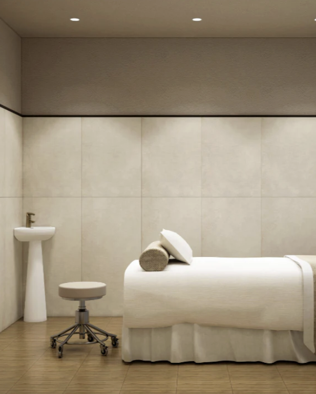 Una cabina nel centro estetico Ottodays a Milano (courtesy Ottodays)