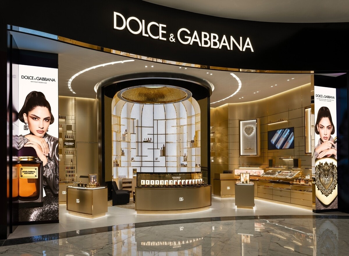 La beauty boutique di Dolce&Gabbana all'interno del Dubai mall (courtesy Dolce&Gabbana)