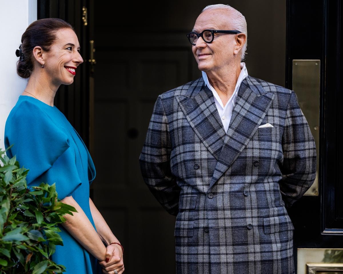 Kristina Blanhik con lo zio Manolo Blanhik