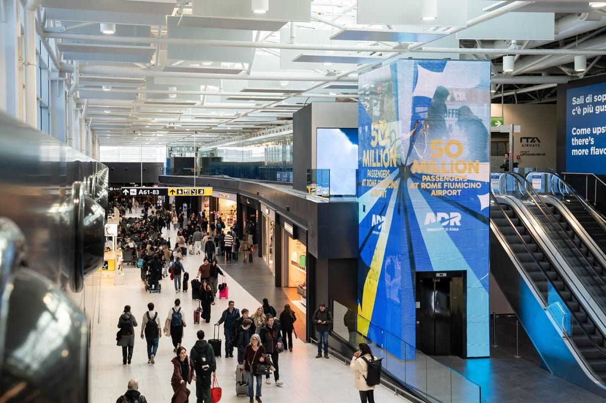 L'aeroporto di Roma Fiumicino