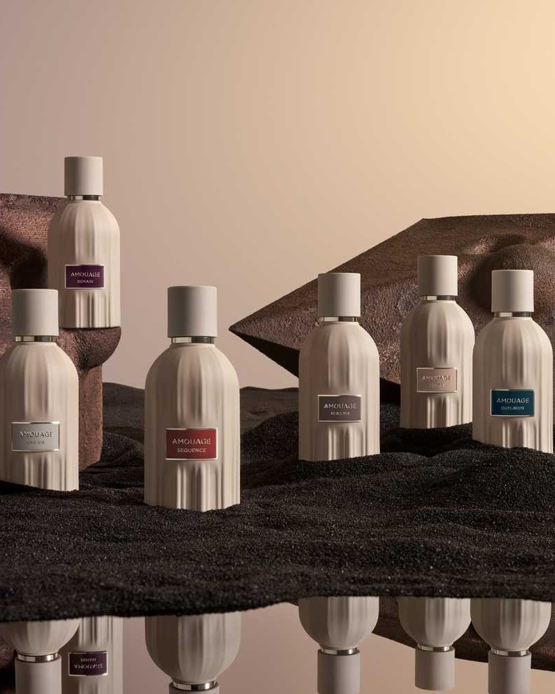 Uno scatto della campagna Amouage Essences collection (courtesy Amouage)