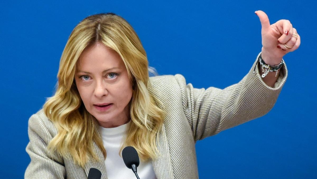 La presidente del Consiglio Giorgia Meloni