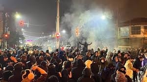 Un momento delle proteste in Iran