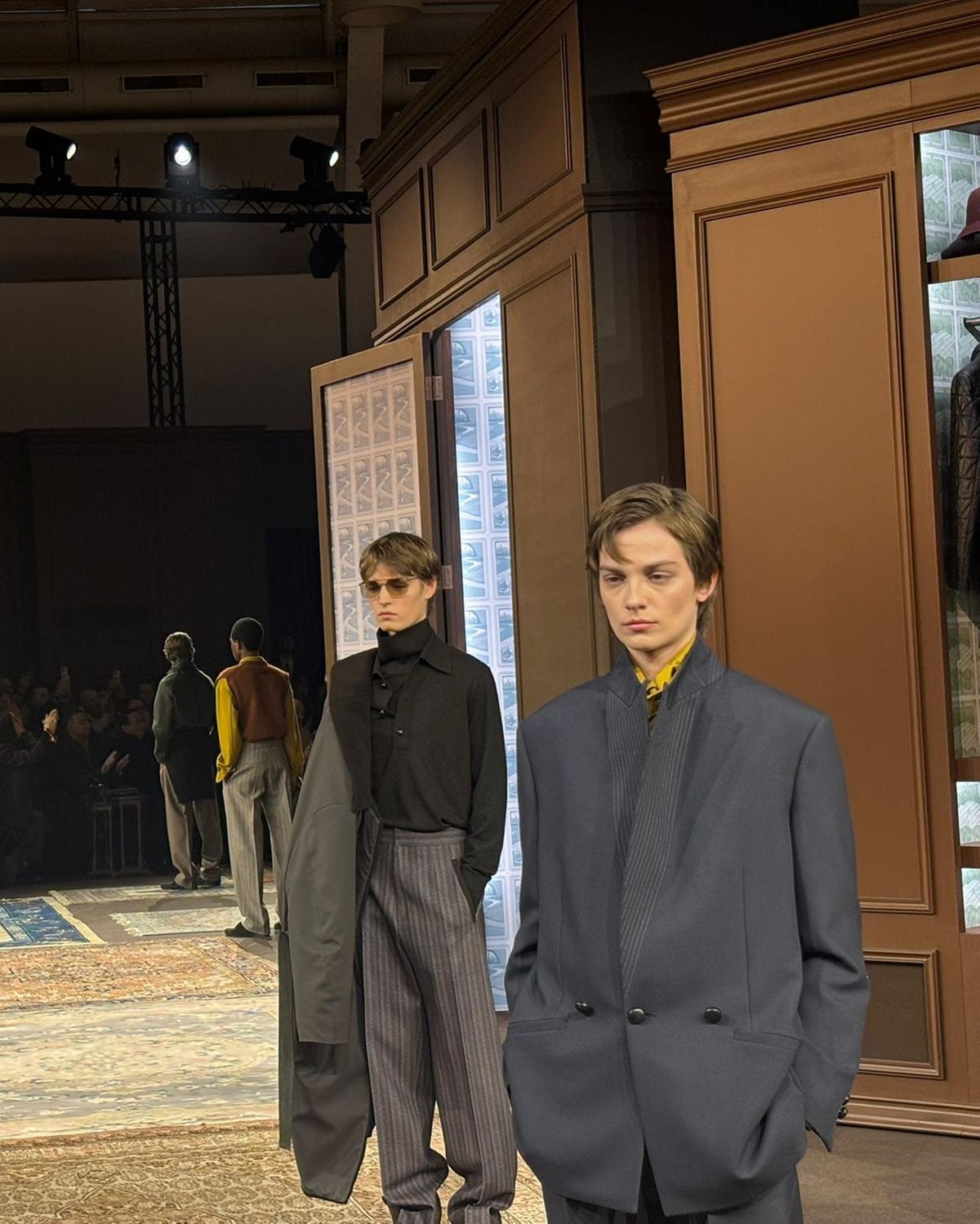Un momento dello show Zegna fall-winter 2026 (ph Chiara Bottoni)