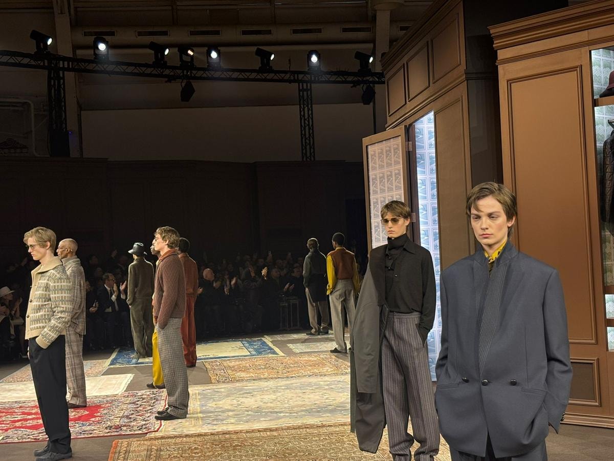 Un momento dello show Zegna fall-winter 2026 (ph Chiara Bottoni)