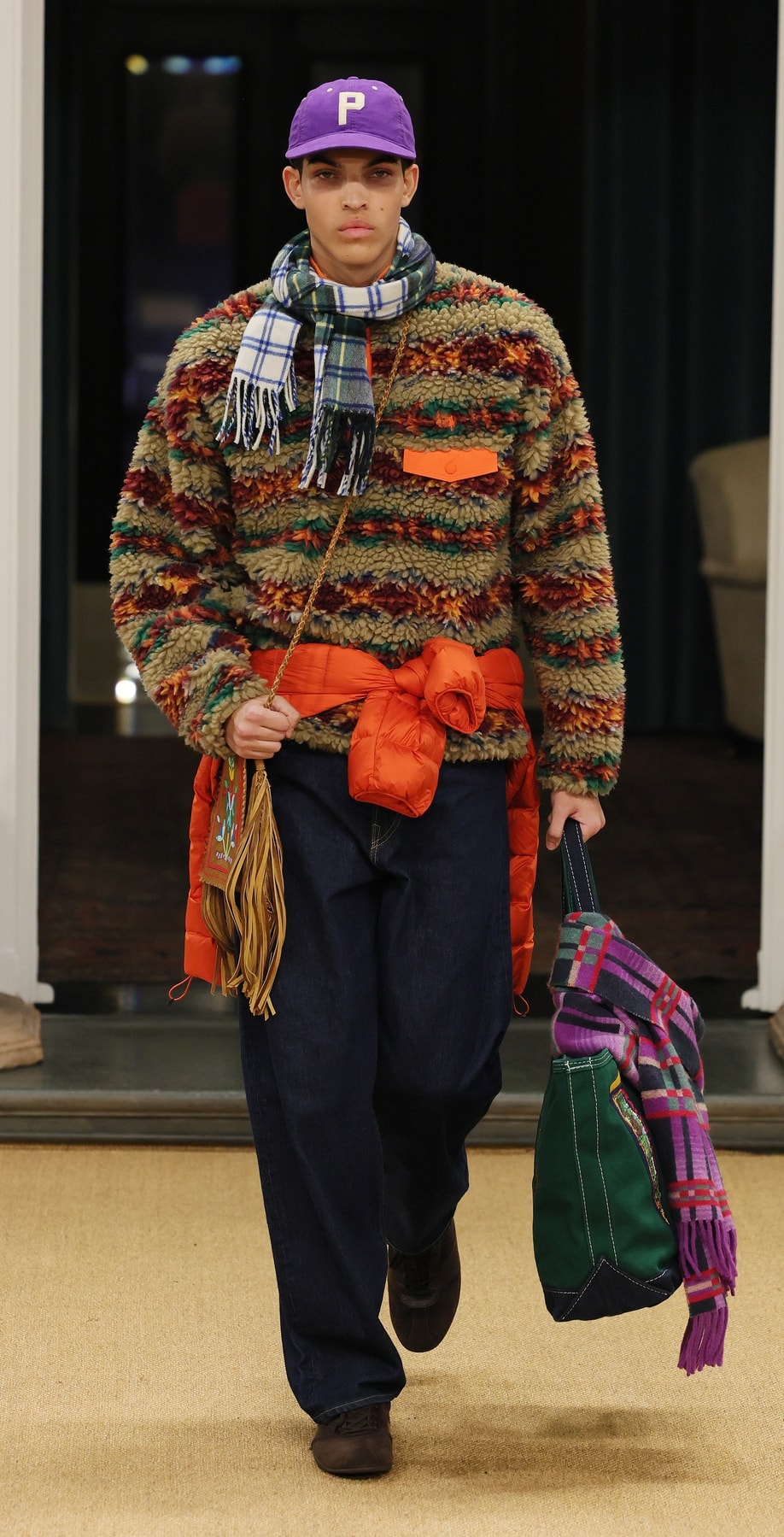 Un look Polo Ralph Lauren fall-winter 2026 (ph Vittorio Zunino Celotto/Getty images, courtesy Ralph Lauren)