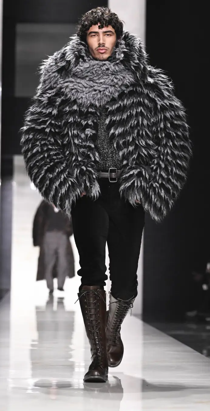 Un look Dolce&Gabbana fall-winter 2026/27 (ph Francesc Ten/MFF)