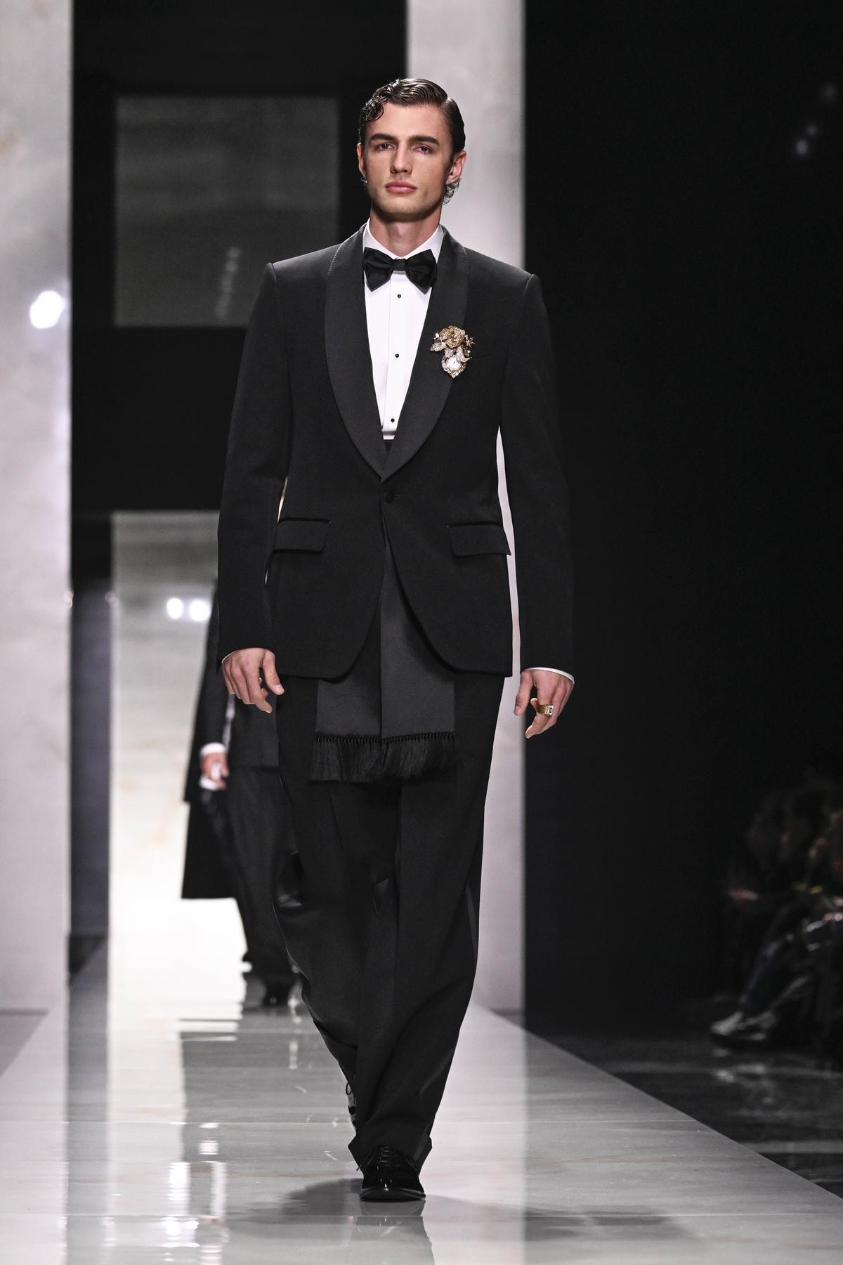 Un look Dolce&Gabbana fall-winter 2026/27 (ph Francesc Ten/MFF)