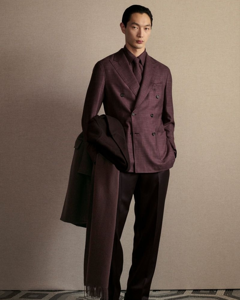 Un look Brioni fall-winter 2026 (courtesy Brioni)