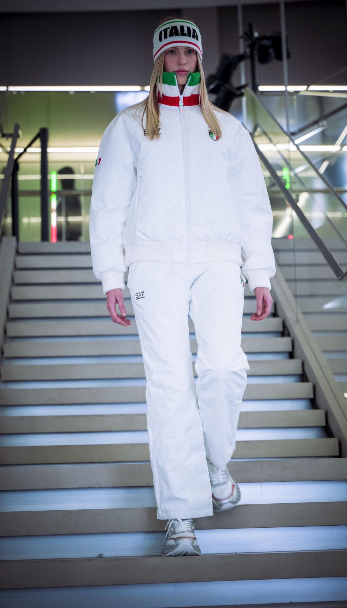 Un look EA7 Emporio Armani Italia team uniforms (courtesy Armani)