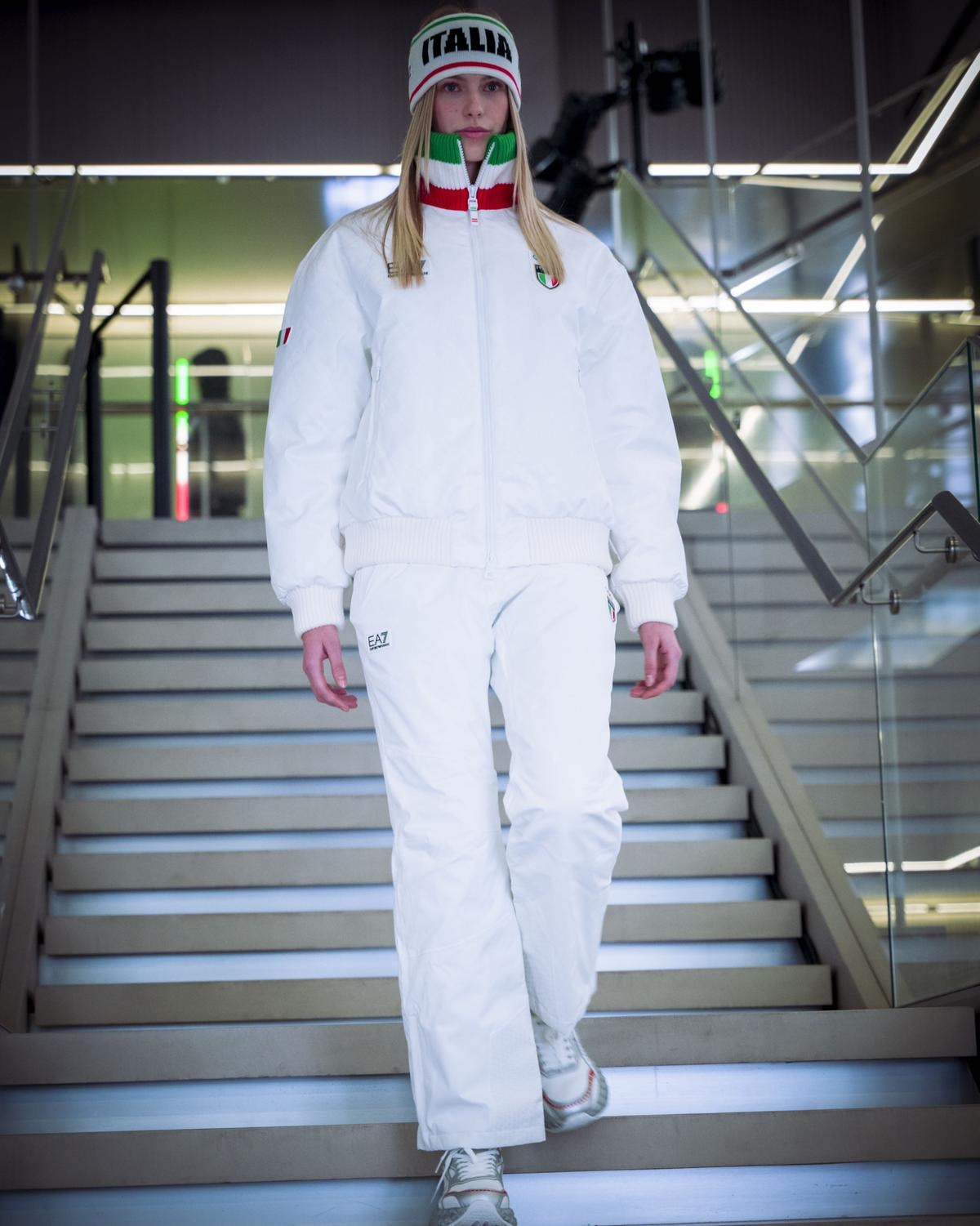 Un look EA7 Emporio Armani Italia team uniforms (courtesy Armani)