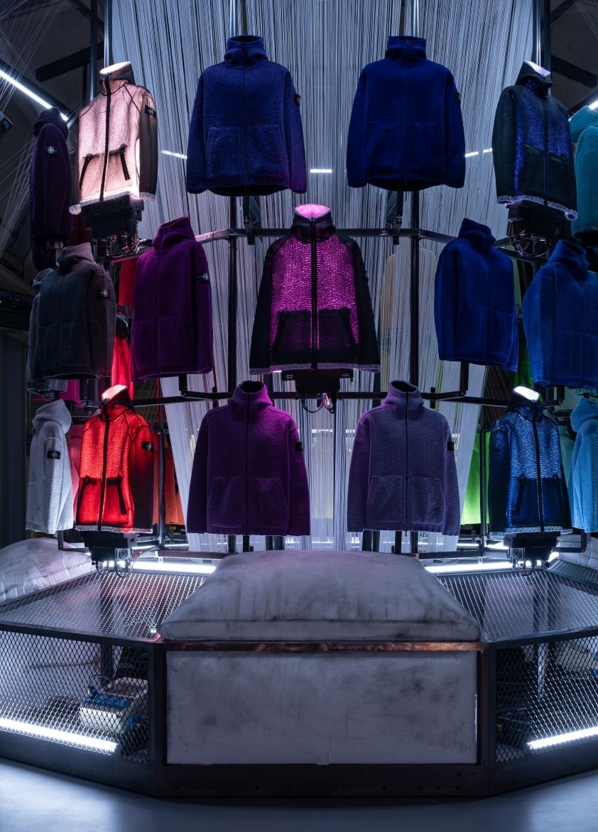 Un'installazione Stone Island fall-winter 2026/27 (courtesy Stone Island)