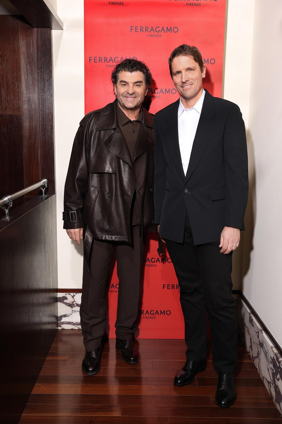 Alberto Tomba e James Ferragamo (ph Daniele Venturelli/Getty Images per Ferragamo)