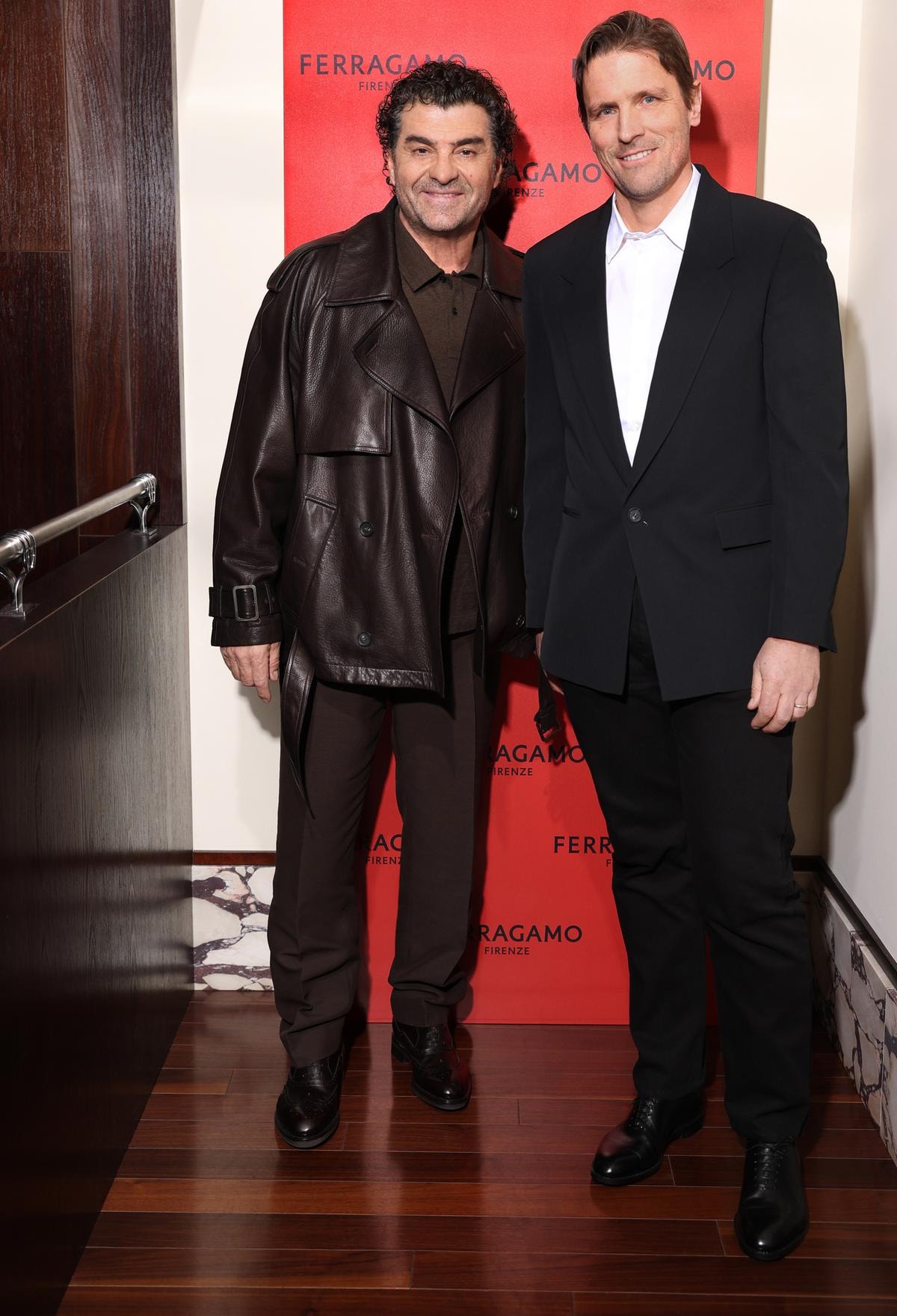 Alberto Tomba e James Ferragamo (ph Daniele Venturelli/Getty Images per Ferragamo)